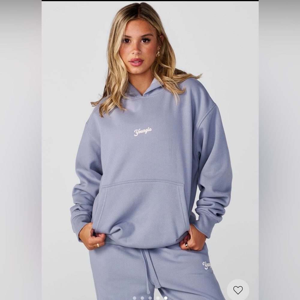 YoungLA Women's W566 Soft Serve Hoodie Dusty Blue
Size: Small